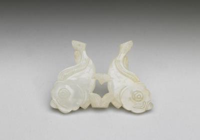 图片[2]-Jade pei pendant with paired fish pattern, Qing dynasty (1644-1911)-China Archive